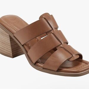 🌸MARC FISHER🌸 Louisa Heeled Sandal Brown Size: 11
